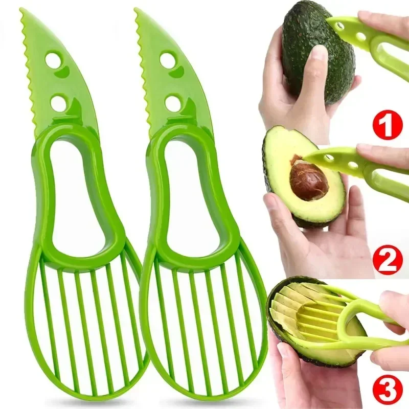 Avocado Slicer Tool - Coupe-avocat multifonctionnel, éplucheur, trancheur de fruits,