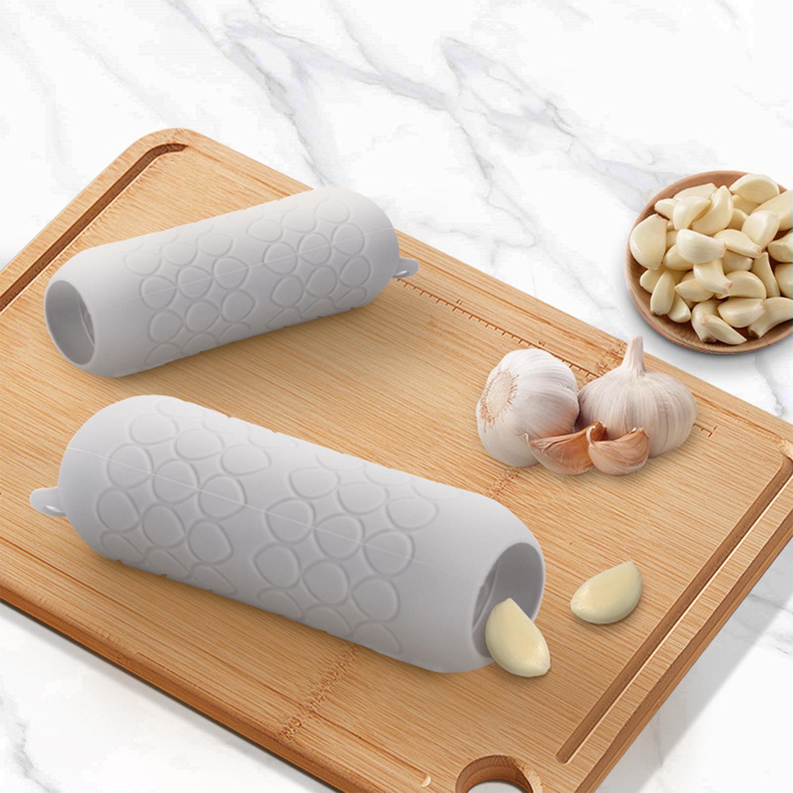 Kitchen Gadgets Dropshipping - Éplucheur d'ail en silicone, tube roulant