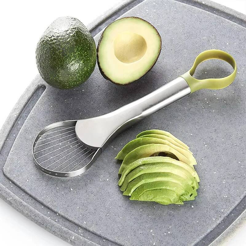 Avocado Slicer Tool - Coupe-avocat 2 en 1 en acier