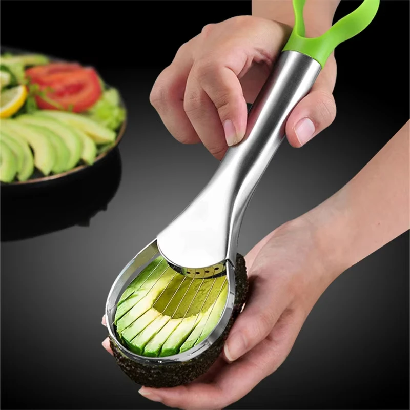 Avocado Slicer Tool - Trancheuse d'avocat en acier inoxydable 2