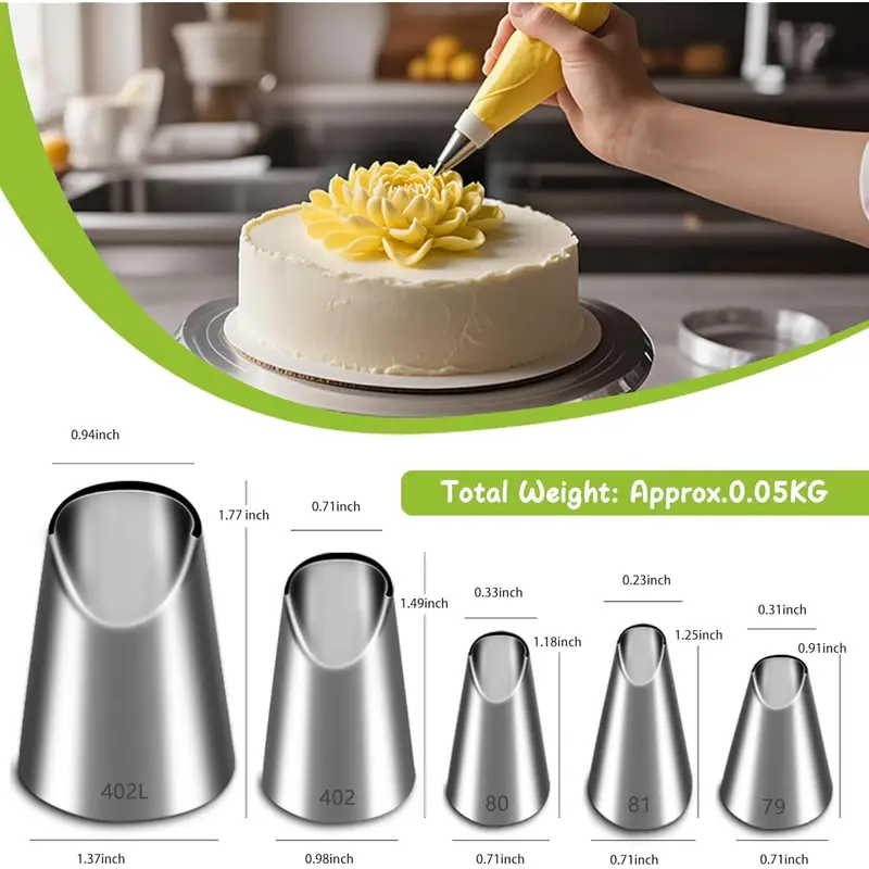 Ensemble de 5 embouts de pâtis - Kitchen Gadgets Deals avis et prix
