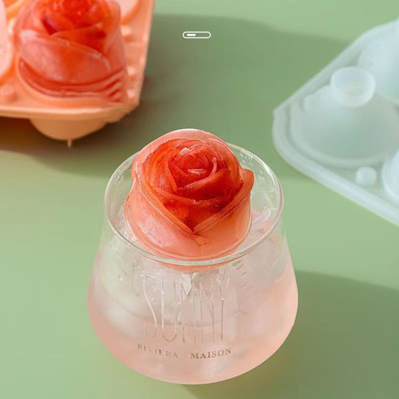 Moules à glace Rose 3D, 4 trou - Kitchen Gadgets Deals avis et prix