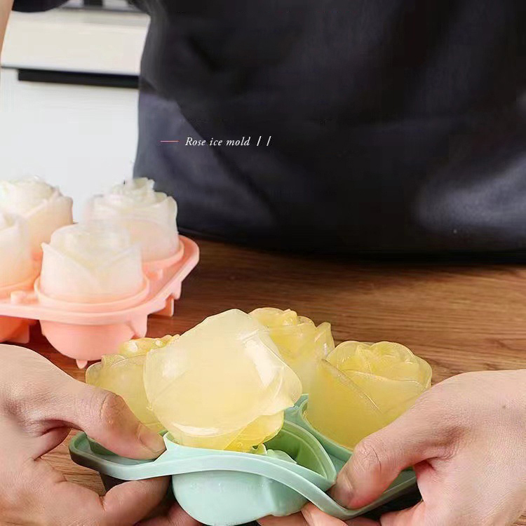 Moules à glace Rose 3D, 4 trou - Kitchen Gadgets Deals avis et prix