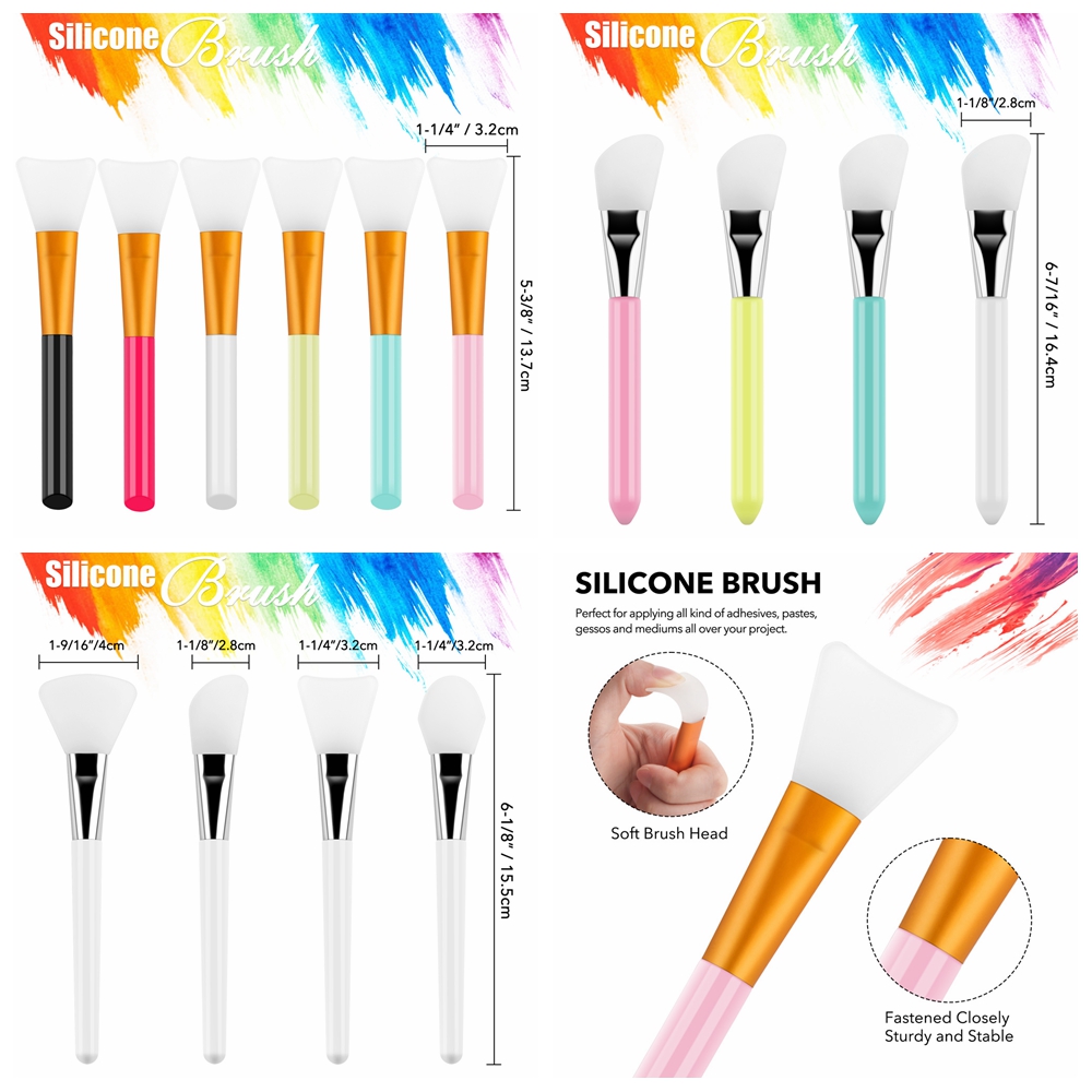 Brosse artisanale en silicone, - Silicone Spatula Set avis et prix