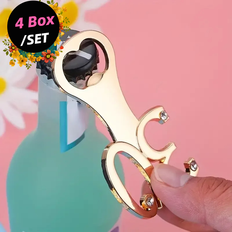 Lot de 4 Ouvre-bouteilles Doré - Funny Kitchen Gadgets Gifts avis et prix
